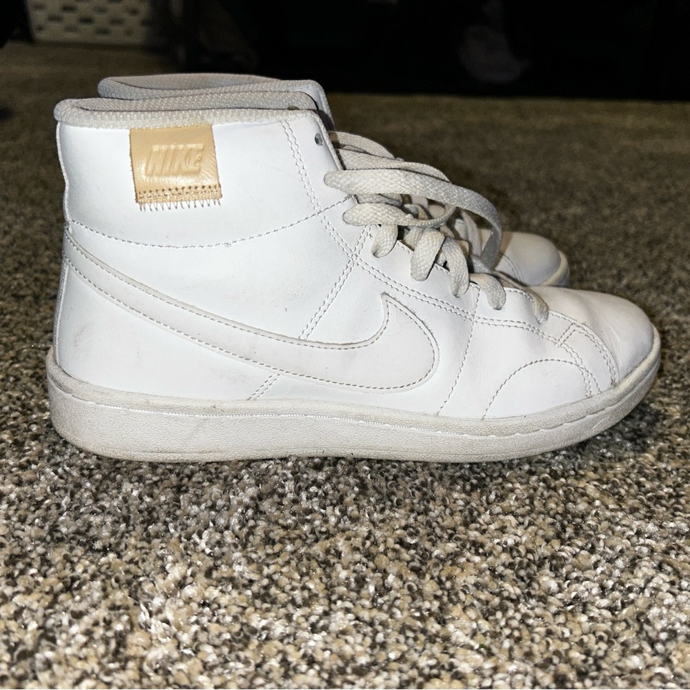White Nike Blazers